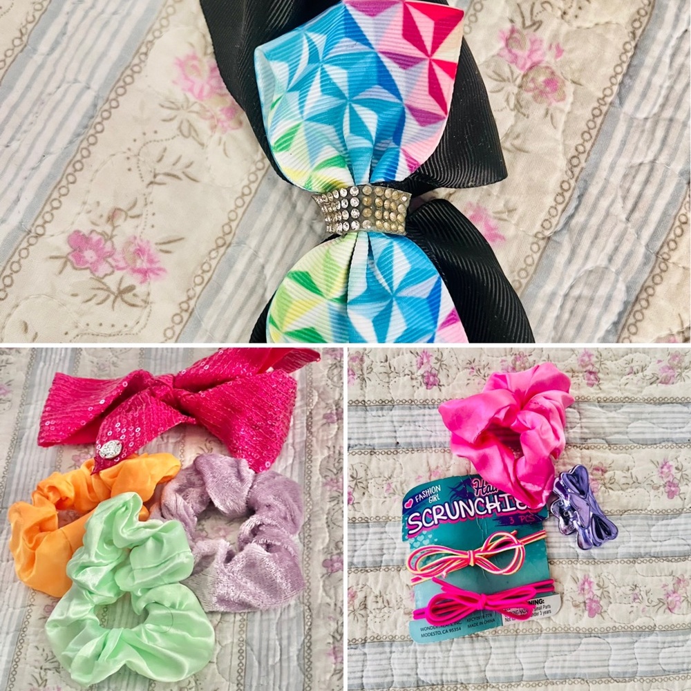 Girl’s Hair Bundle -Bows, Scrunchies, etc